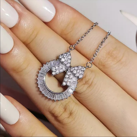 New Women’s 925 Silver Beautiful Set Earrings&Necklace - Picture 3 of 3